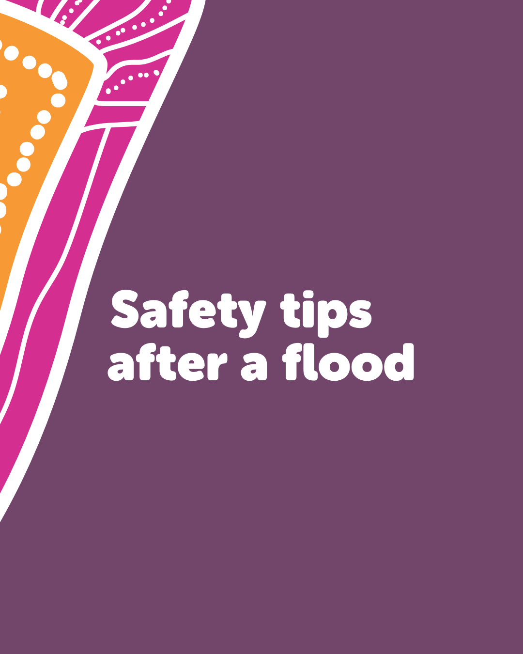 Safety tips after a flood